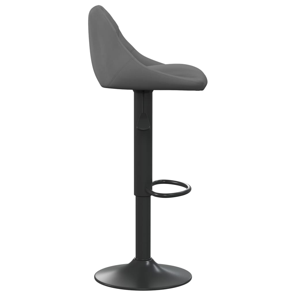 Tabouret de bar Gris foncé Velours - XIOS