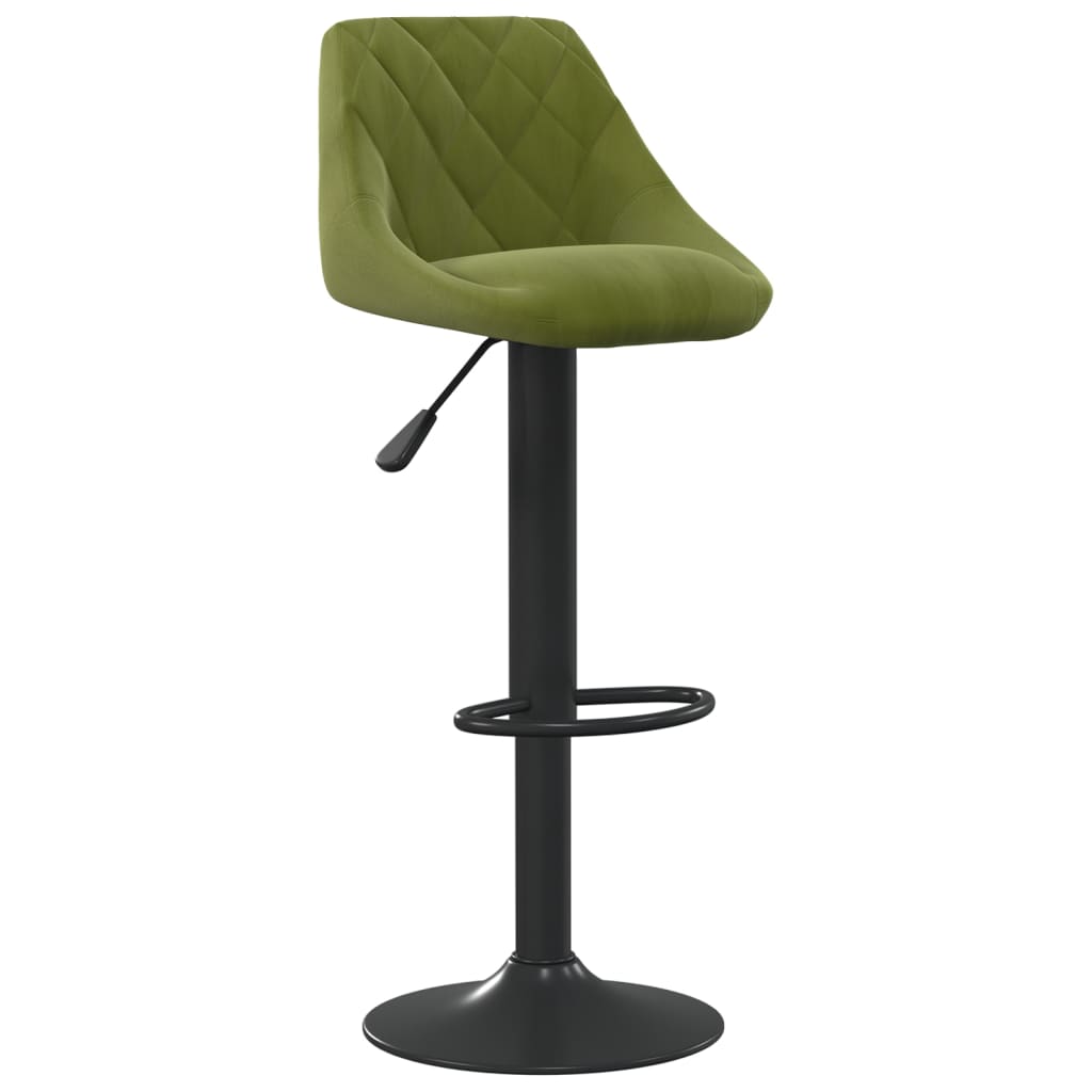 Tabouret de bar Vert clair Velours - XIOS