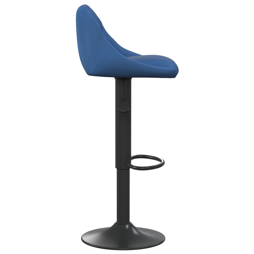 Tabourets de bar lot de 2 bleu velours - XIOS