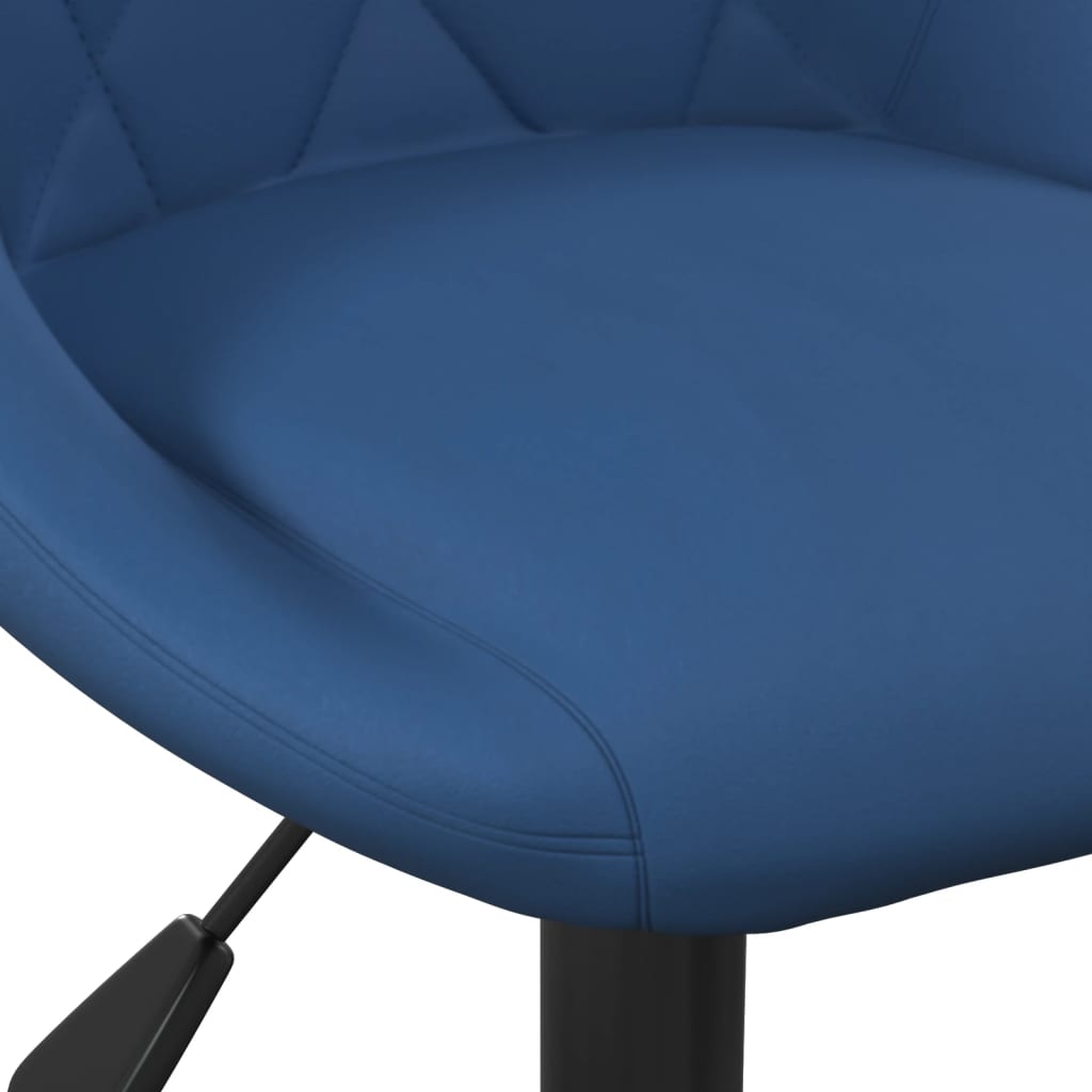 Tabourets de bar lot de 2 bleu velours - XIOS