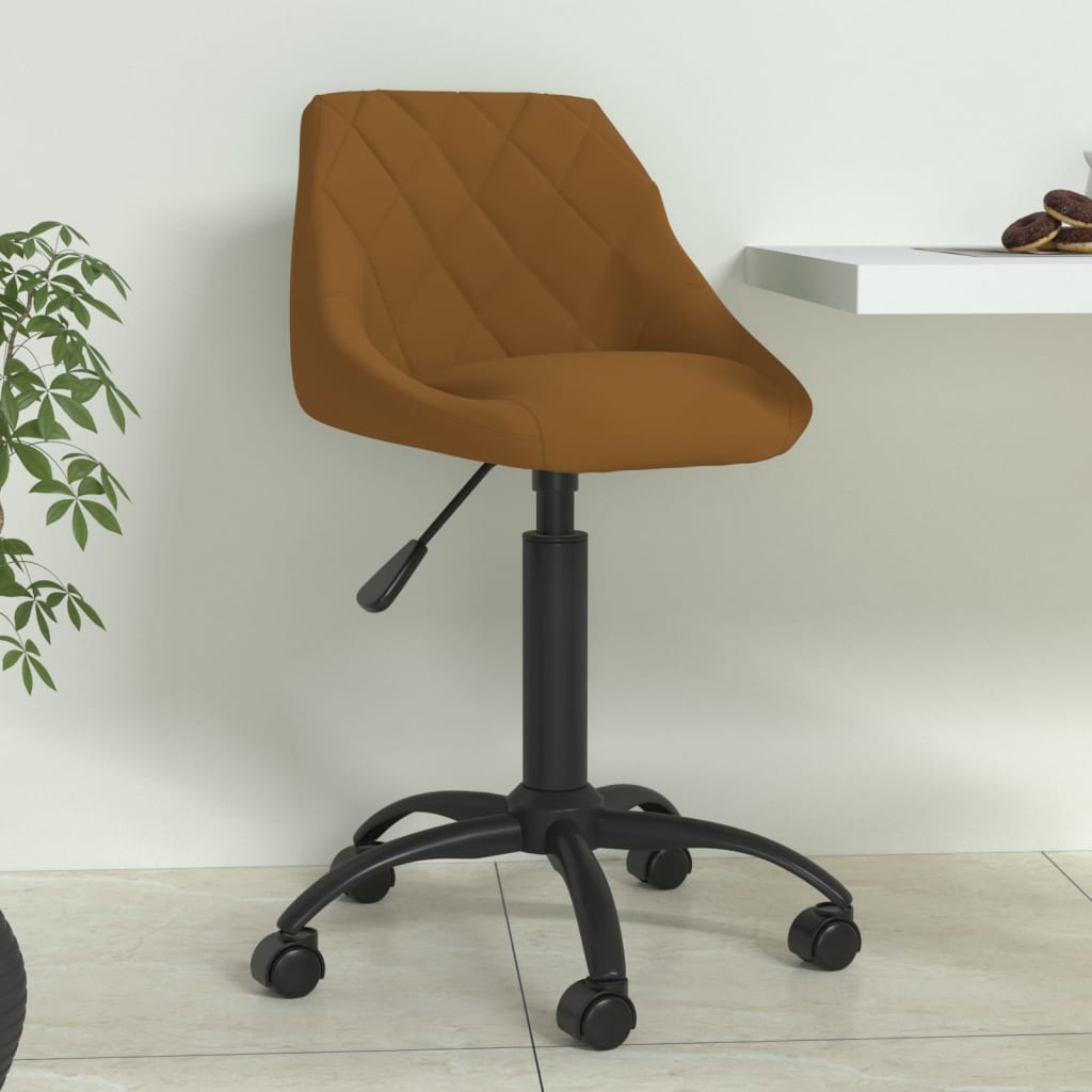 Chaise de salle à manger Marron Velours - XIOS
