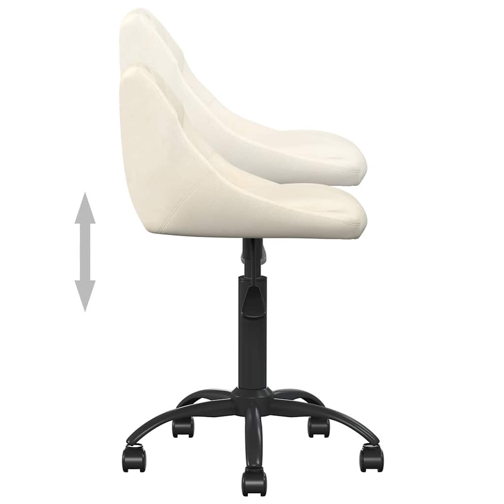 Chaise à manger Crème Velours - XIOS
