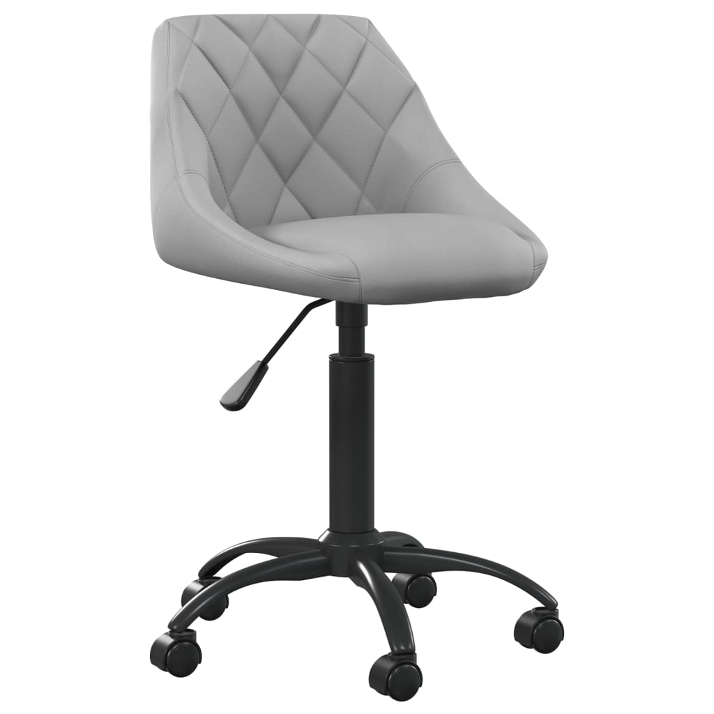 Chaise de salle à manger Gris clair Velours - XIOS