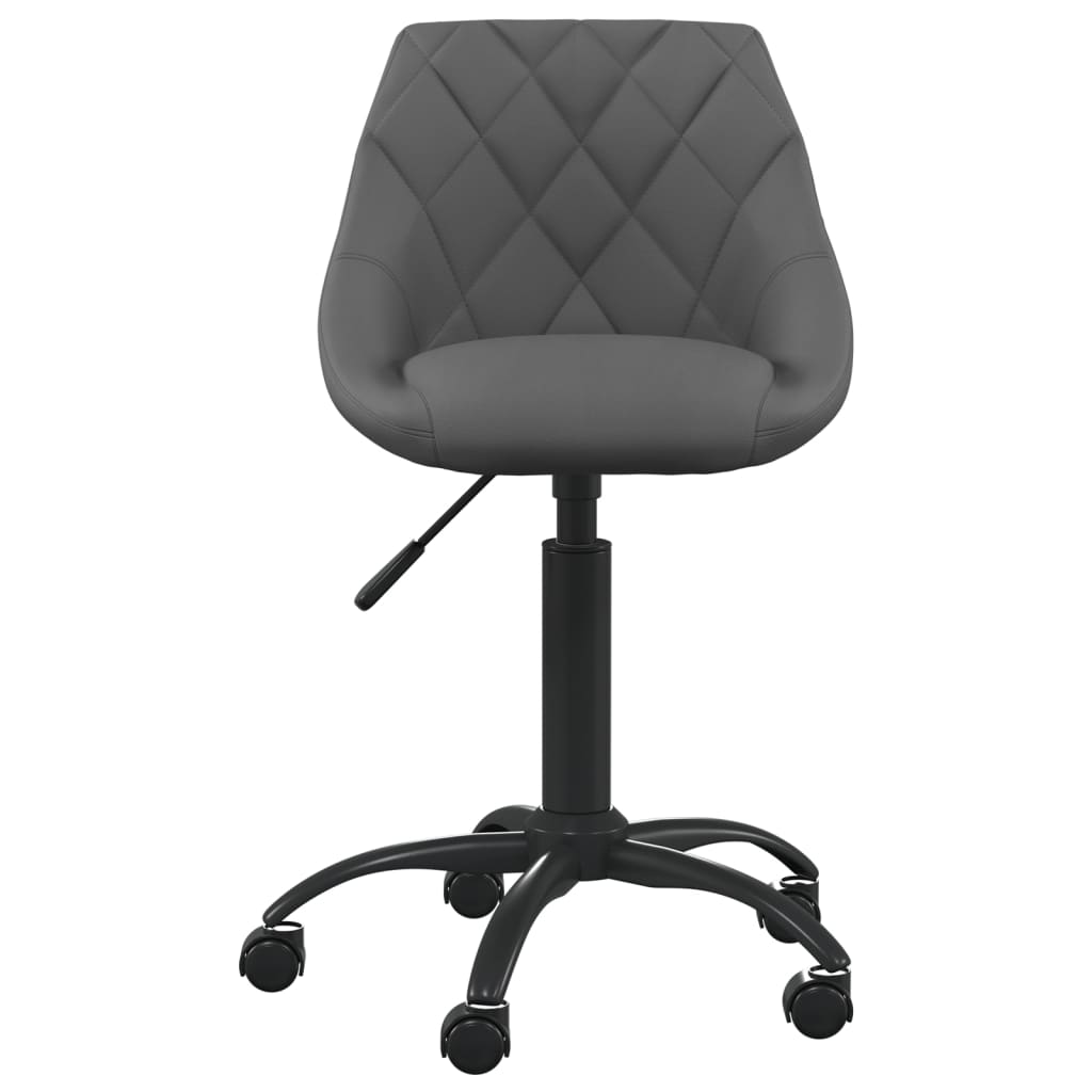 Chaise de salle à manger Gris foncé Velours - XIOS