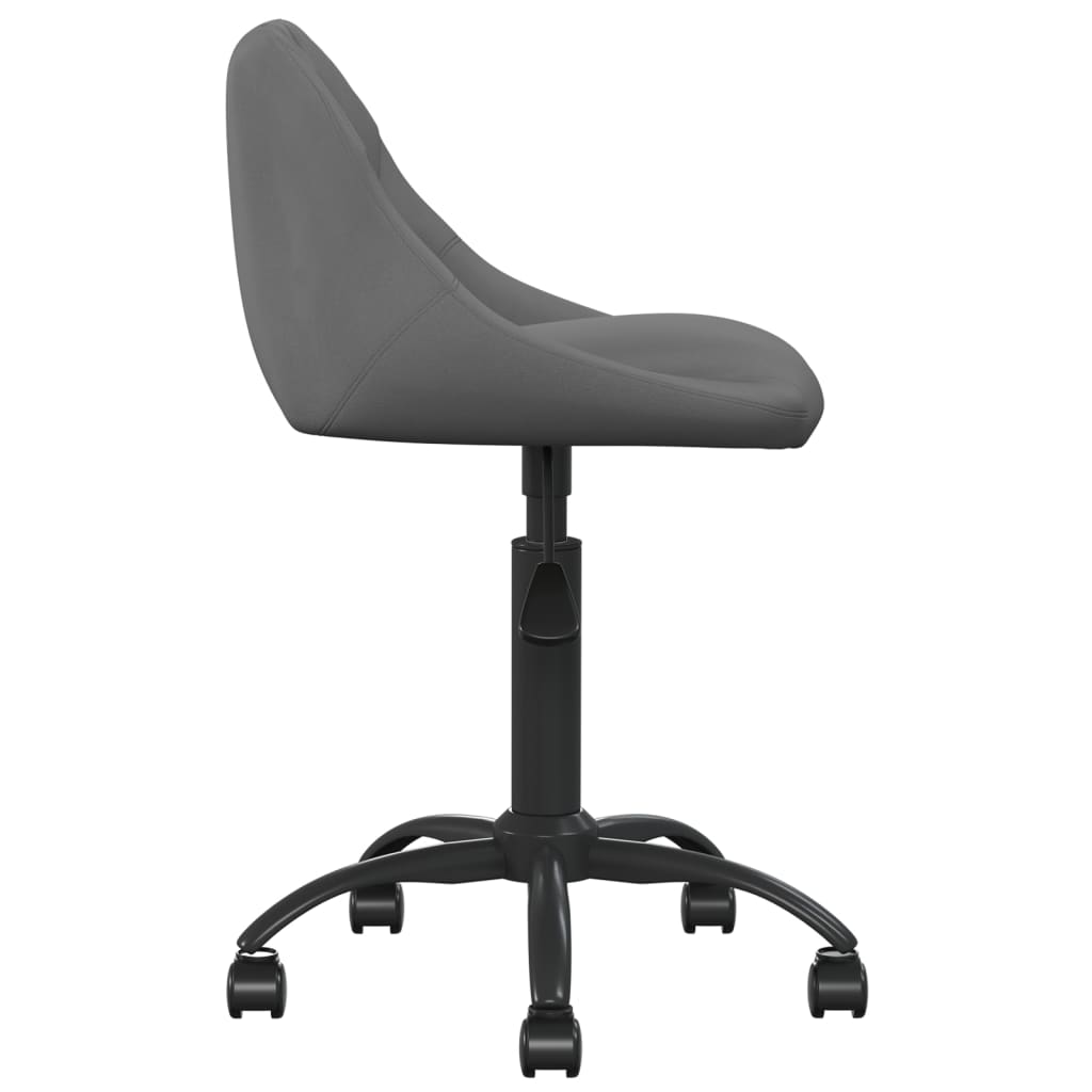 Chaise de salle à manger Gris foncé Velours - XIOS