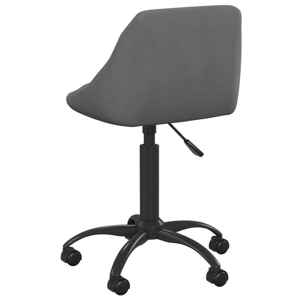 Chaise de salle à manger Gris foncé Velours - XIOS