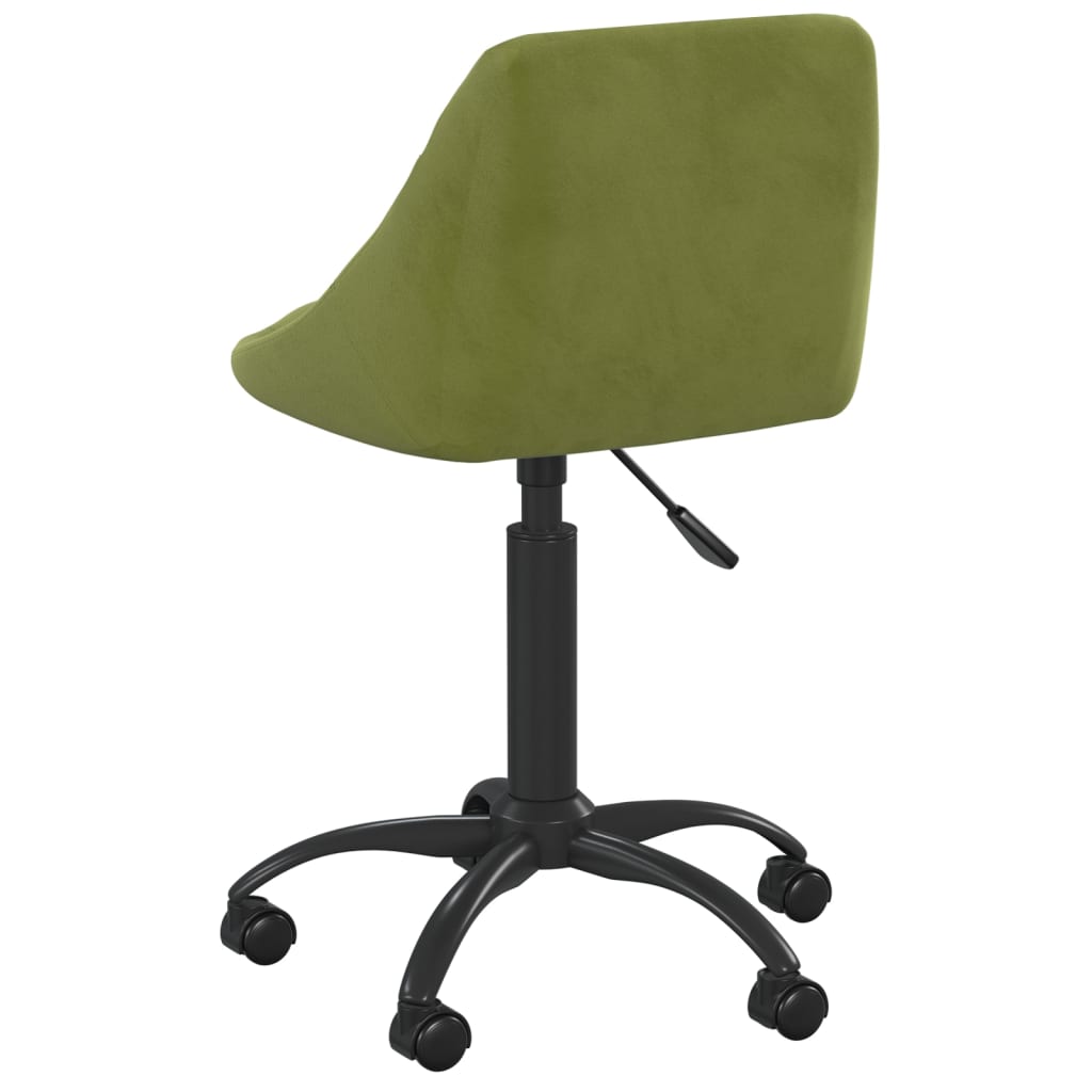 Chaise de salle à manger Vert clair Velours - XIOS