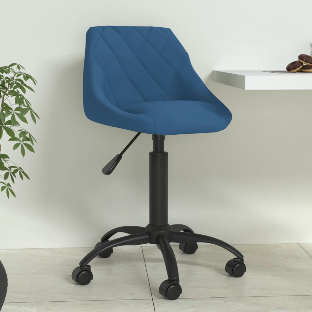 Chaise de salle à manger Bleu Velours - XIOS