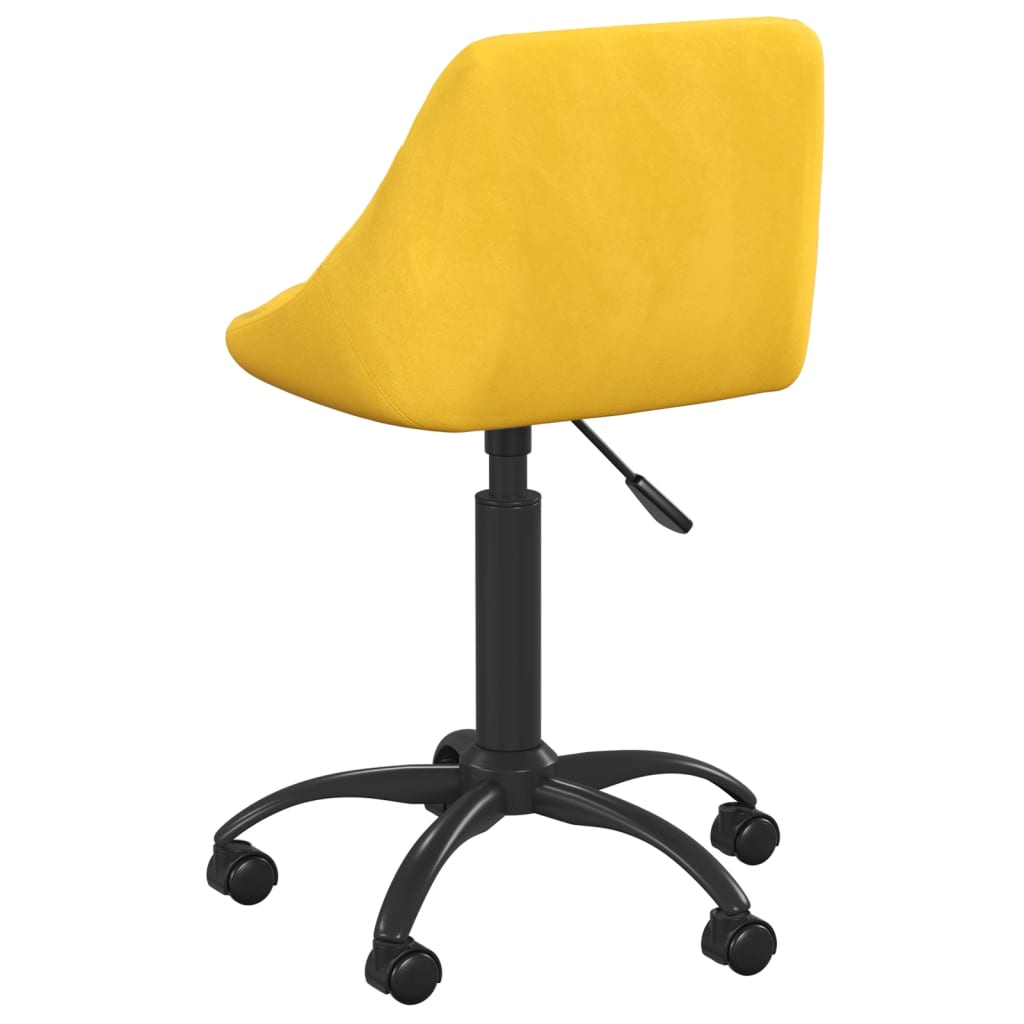 Chaise de salle à manger Jaune moutarde Velours - XIOS