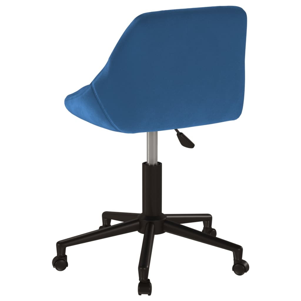 Chaise pivotante de bureau Bleu Velours - XIOS