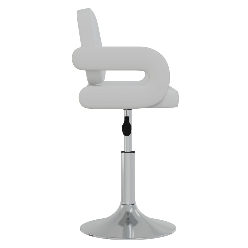 Chaises pivotantes à manger lot de 2 blanc similicuir - XIOS
