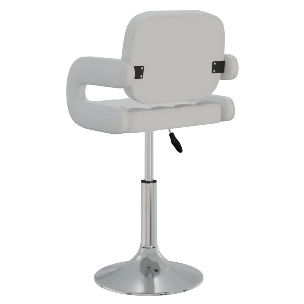Chaises pivotantes à manger lot de 2 blanc similicuir - XIOS