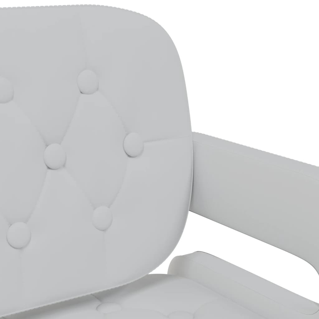 Chaises pivotantes à manger lot de 2 blanc similicuir - XIOS
