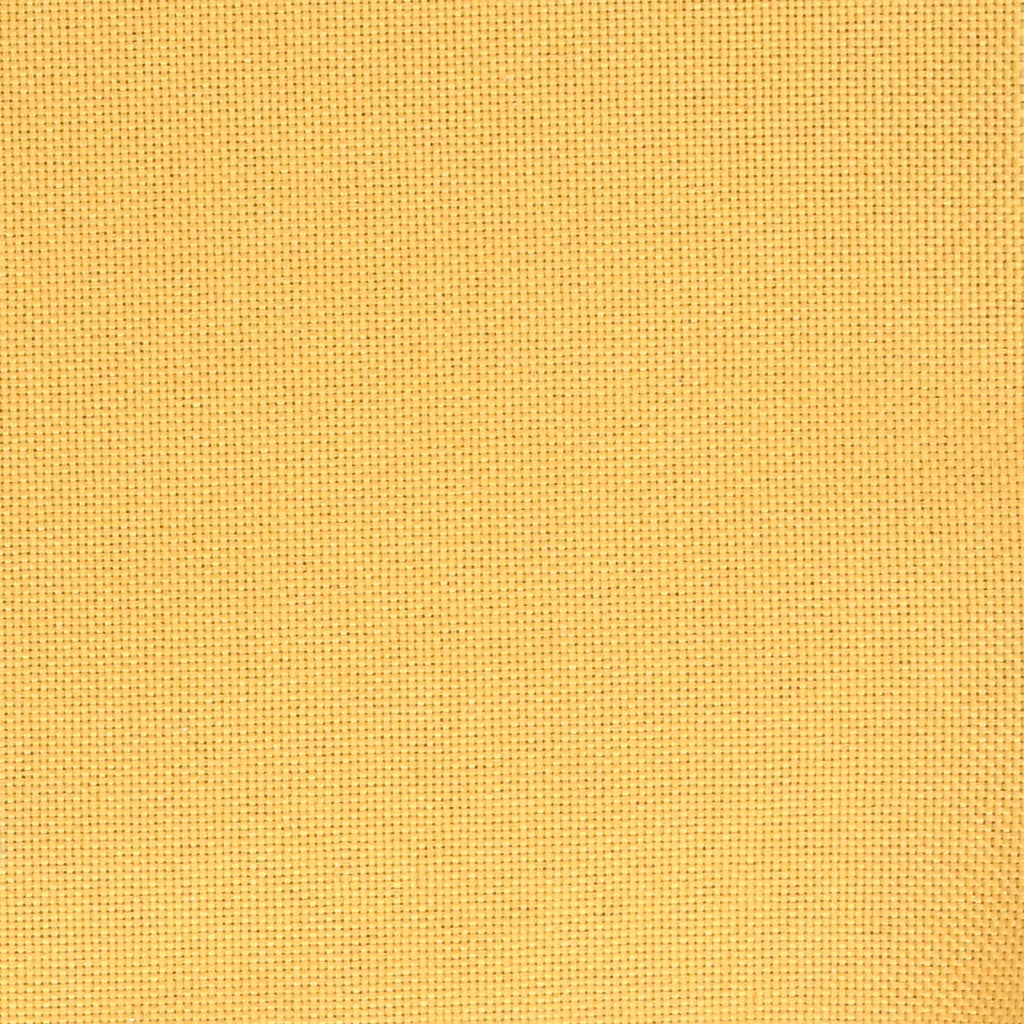 Tabourets de bar lot de 2 jaune moutarde tissu - XIOS