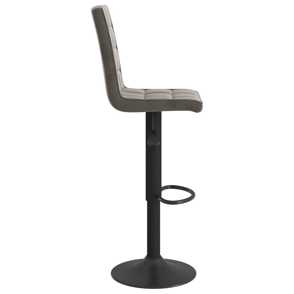 Tabouret de bar Gris foncé Velours - XIOS