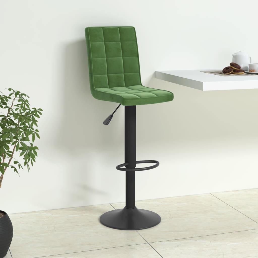 Tabouret de bar Vert foncé Velours - XIOS