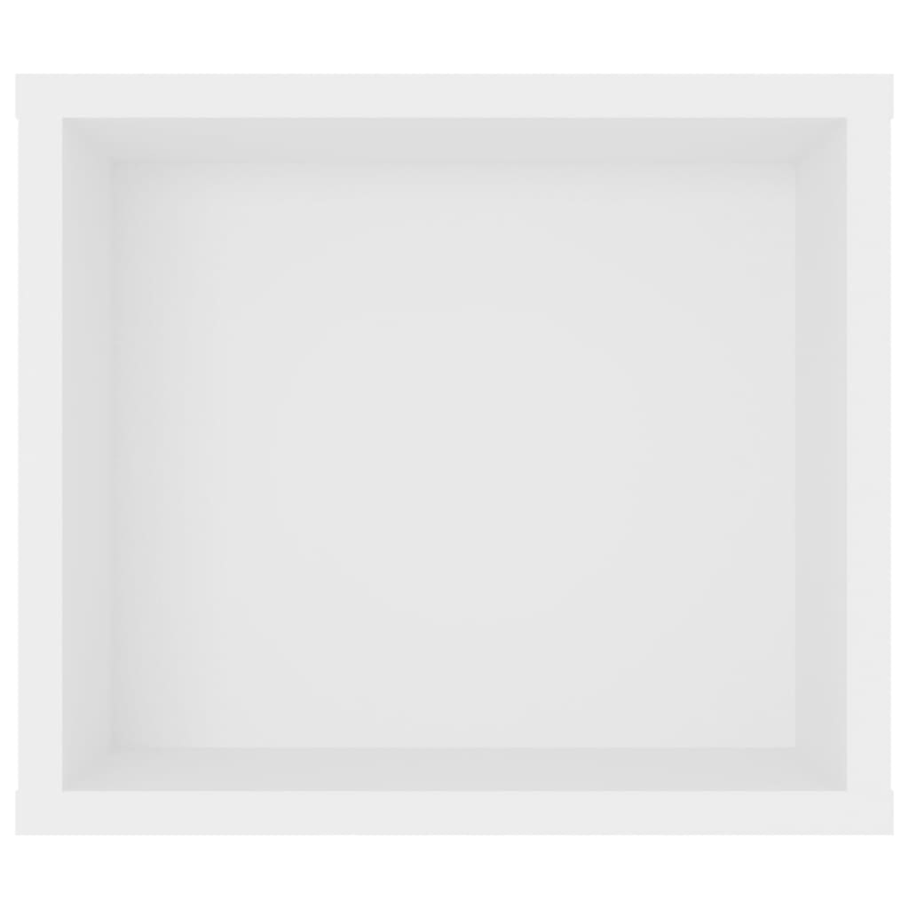 Meuble TV suspendu Blanc 100x30x26,5 cm Bois d’ingénierie - XIOS