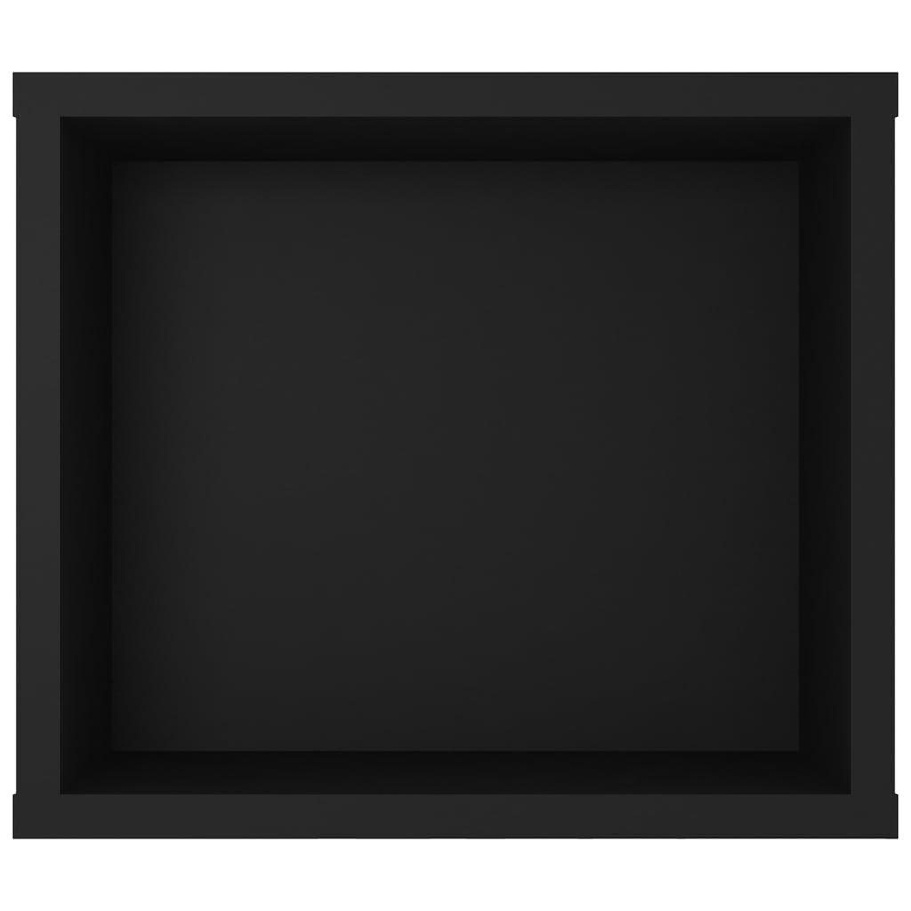 Meuble TV suspendu Noir 100x30x26,5 cm Bois d’ingénierie - XIOS
