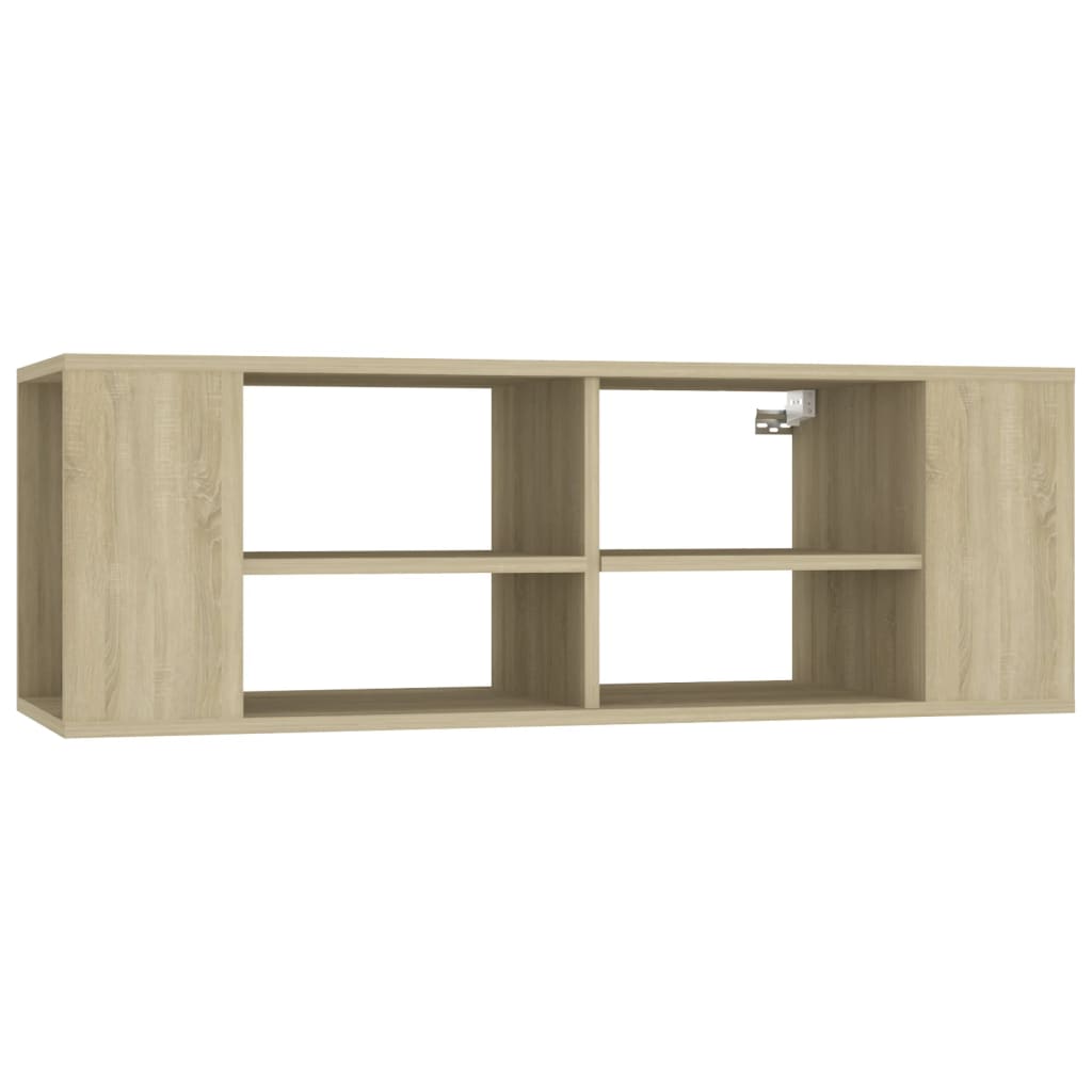 Meuble TV mural Chêne sonoma 102x35x35 cm Bois d’ingénierie - XIOS