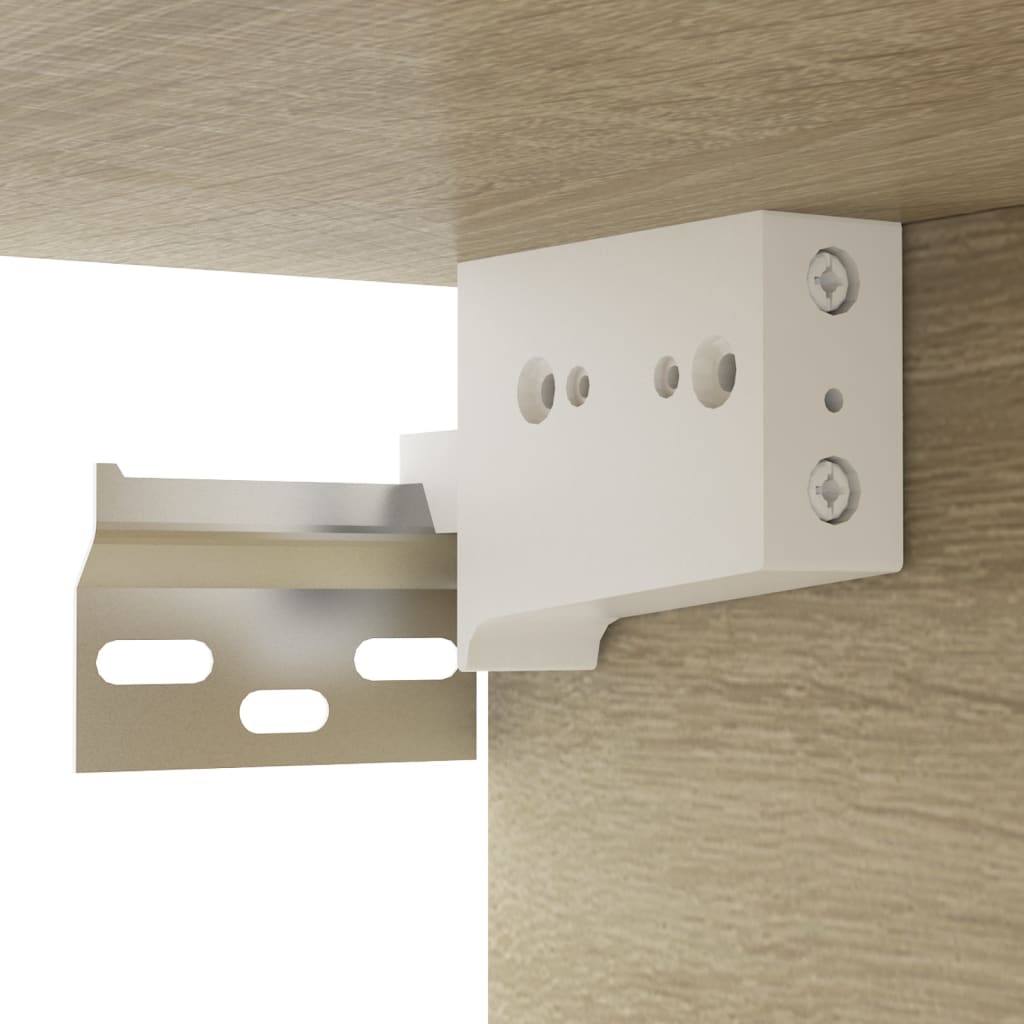 Meuble TV mural Chêne sonoma 102x35x35 cm Bois d’ingénierie - XIOS