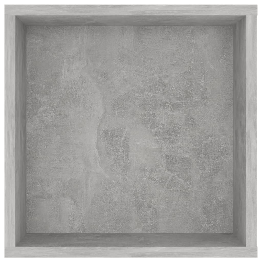 Meuble TV mural Gris béton 102x35x35 cm Bois d’ingénierie - XIOS