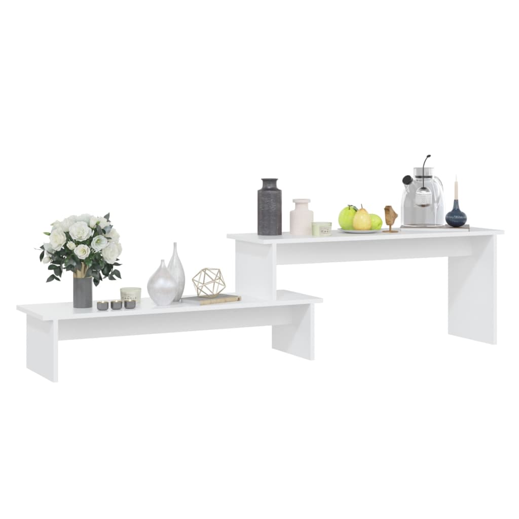 Meuble TV Blanc 180x30x43 cm Aggloméré - XIOS