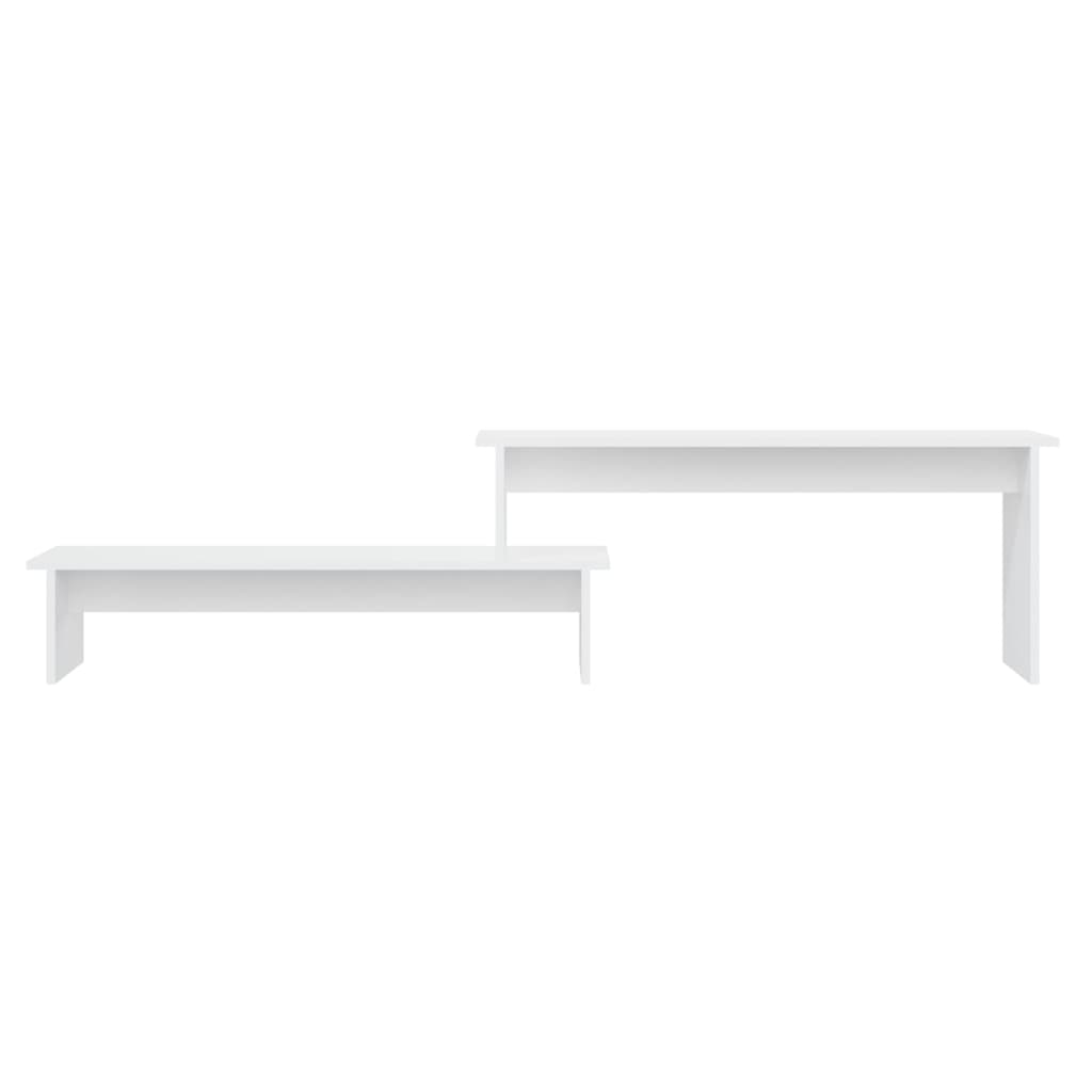Meuble TV Blanc 180x30x43 cm Aggloméré - XIOS