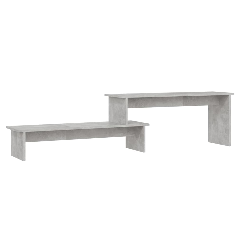 Meuble TV Gris béton 180x30x43 cm Bois d'ingénierie - XIOS