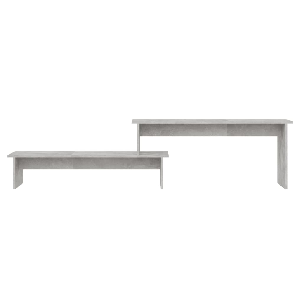 Meuble TV Gris béton 180x30x43 cm Bois d'ingénierie - XIOS