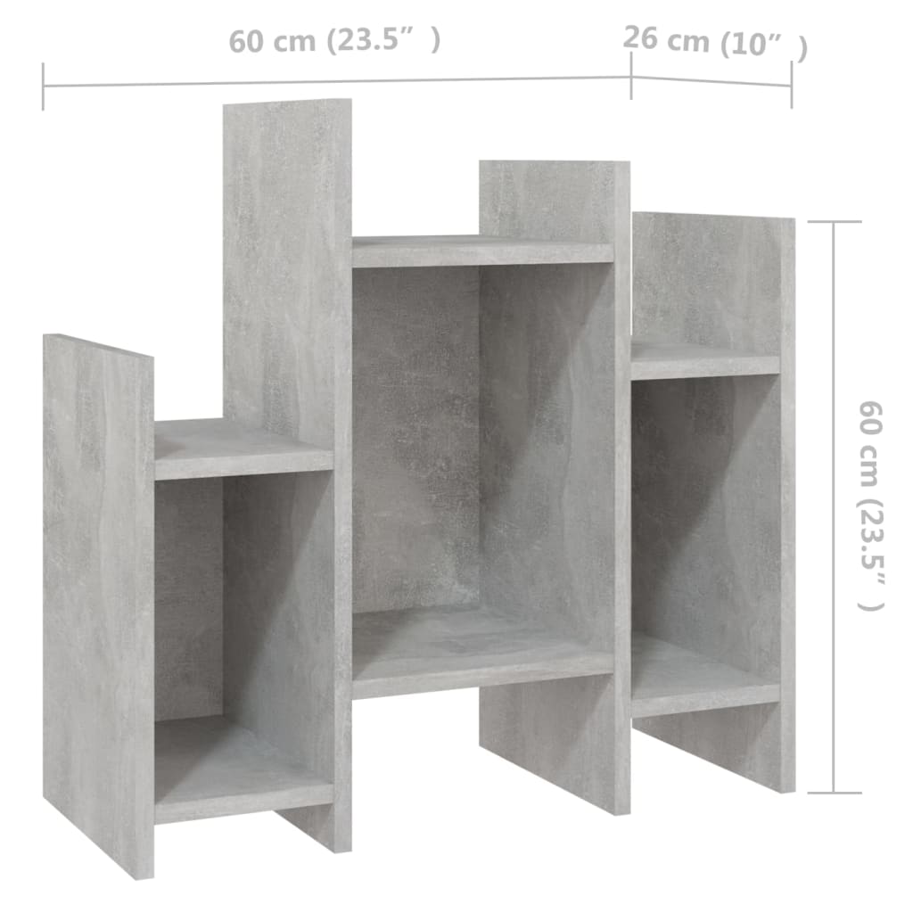 Armoire latérale Gris béton 60x26x60 cm Aggloméré - XIOS