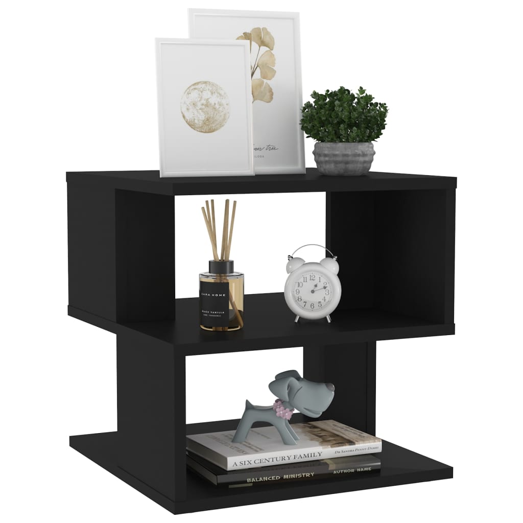 Table d'appoint Noir 40x40x40 cm Aggloméré - XIOS