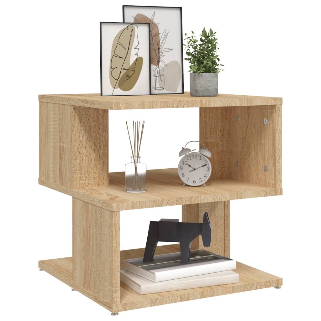 Table d'appoint Chêne sonoma 40x40x40 cm Aggloméré - XIOS