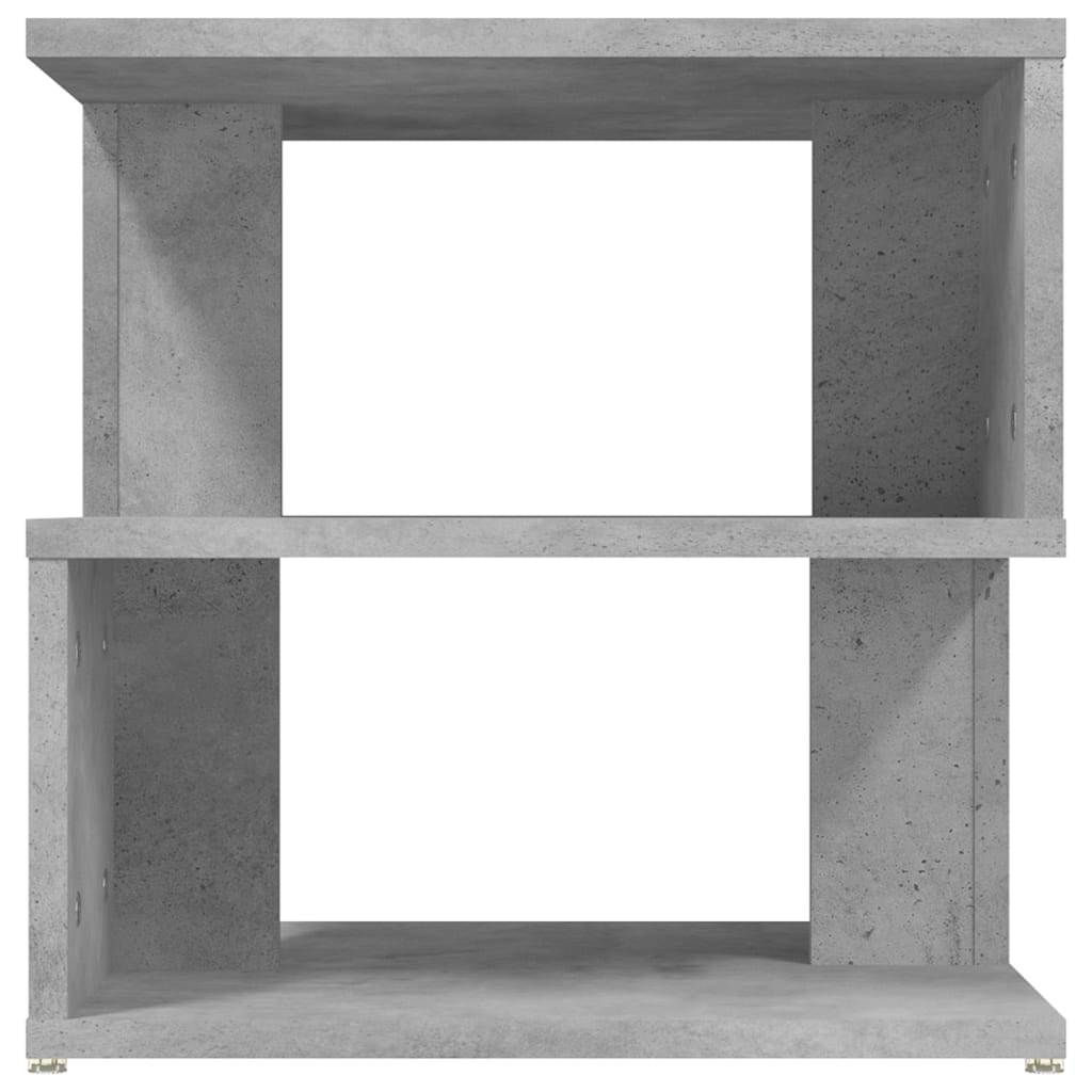 Table d'appoint gris béton 40x40x40 cm bois d'ingénierie - XIOS