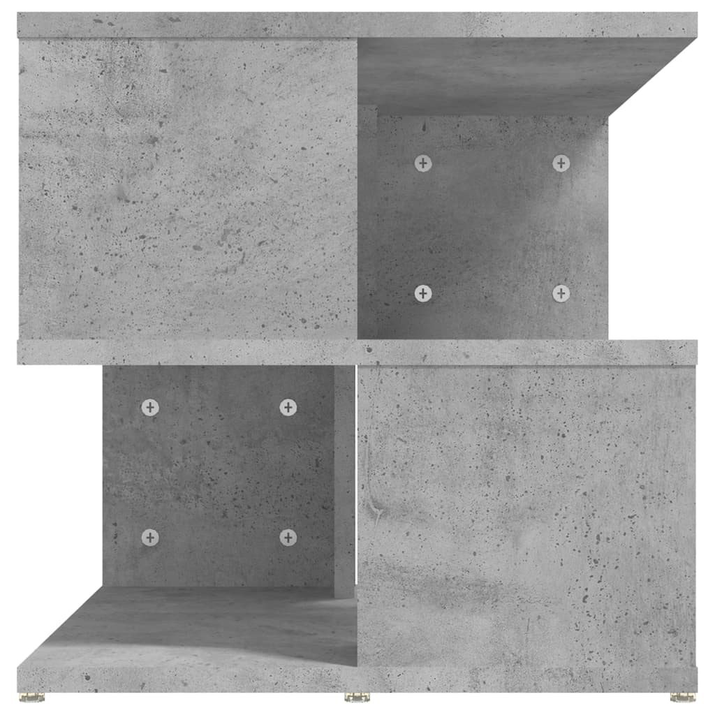 Table d'appoint gris béton 40x40x40 cm bois d'ingénierie - XIOS