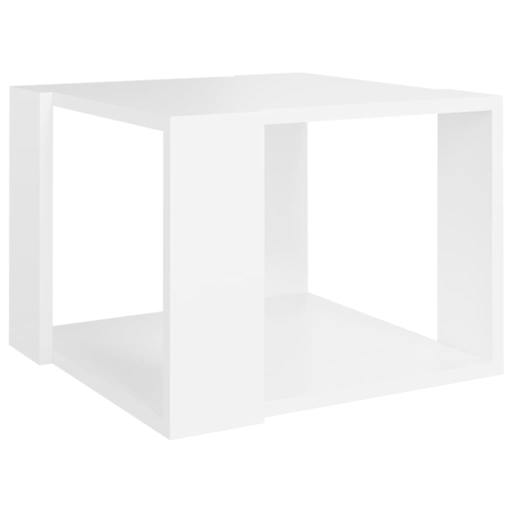 Table basse Blanc 40x40x30 cm Bois d'ingénierie - XIOS