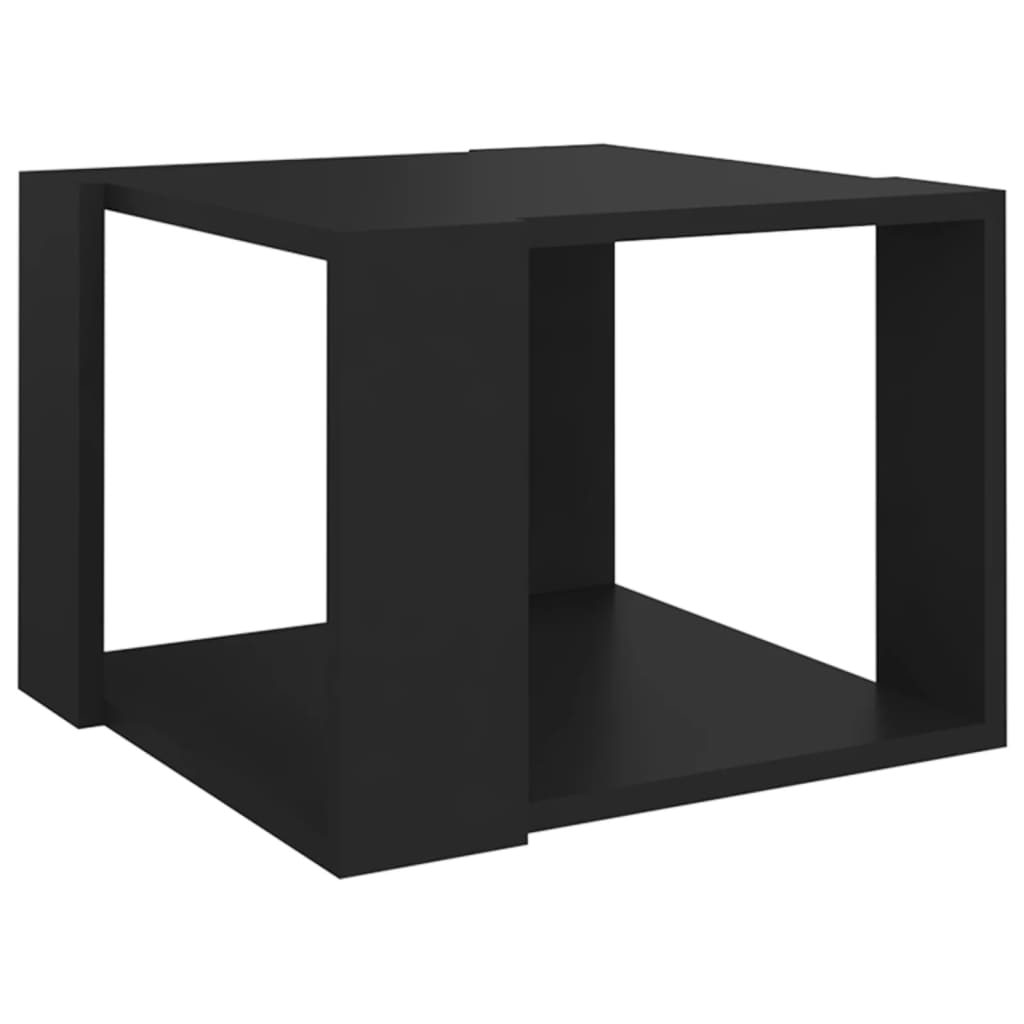Table basse Noir 40x40x30 cm Bois d'ingénierie - XIOS
