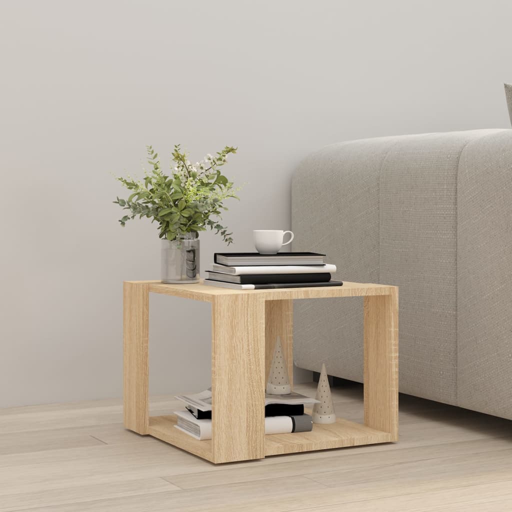 Table basse Chêne sonoma 40x40x30 cm Bois d'ingénierie - XIOS
