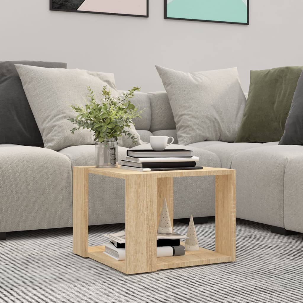Table basse Chêne sonoma 40x40x30 cm Bois d'ingénierie - XIOS