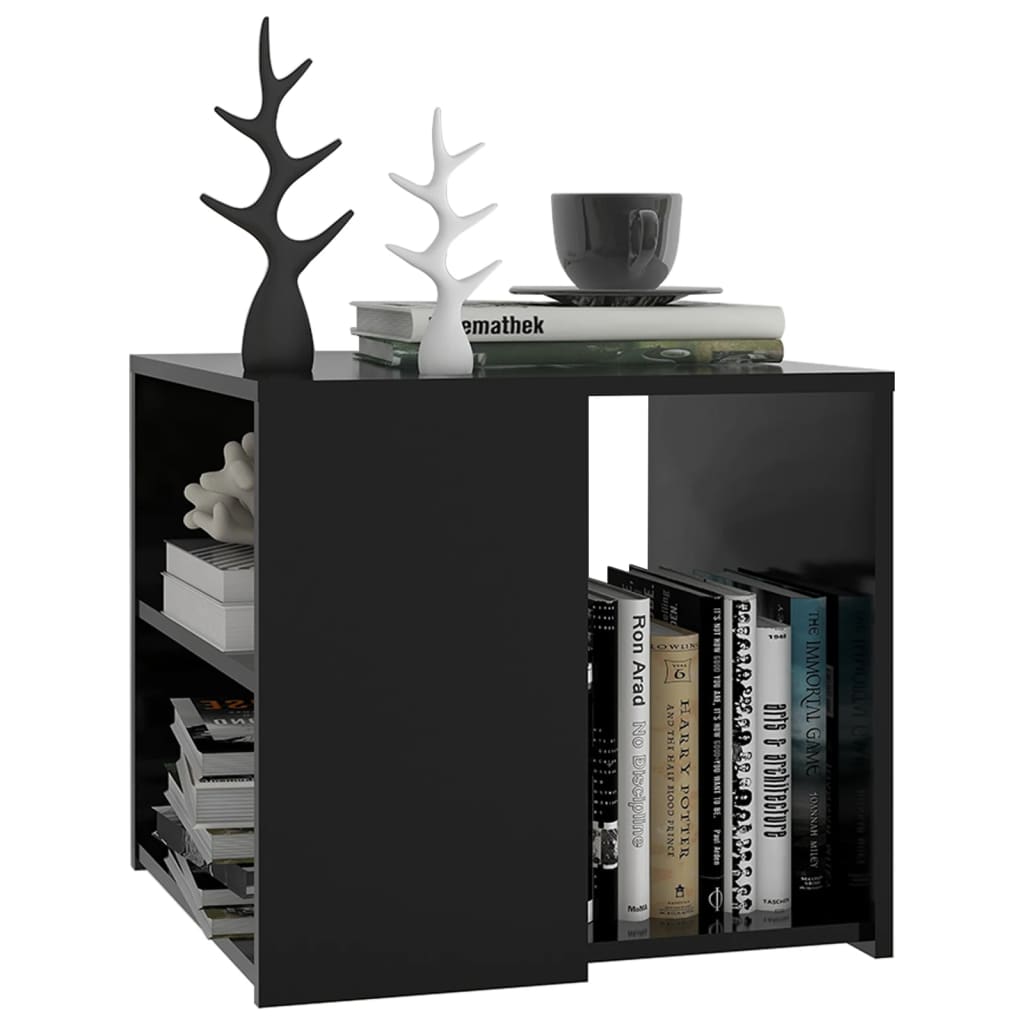 Table d'appoint noir 50x50x45 cm bois d'ingénierie - XIOS