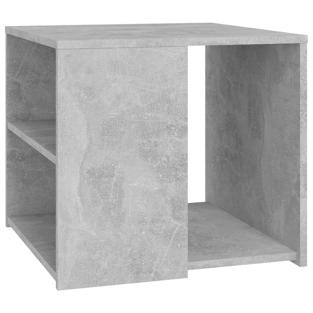 Table d'appoint gris béton 50x50x45 cm bois d'ingénierie - XIOS
