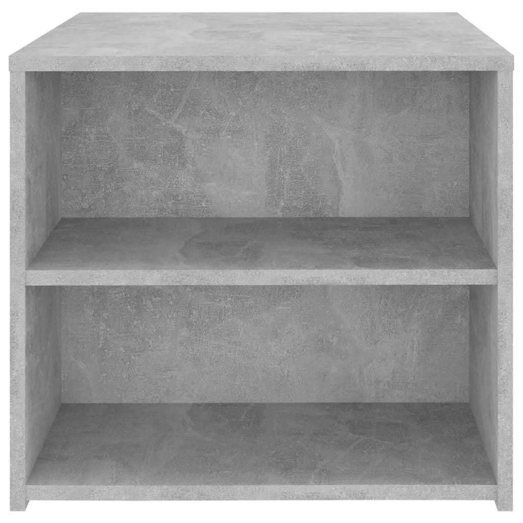 Table d'appoint gris béton 50x50x45 cm bois d'ingénierie - XIOS