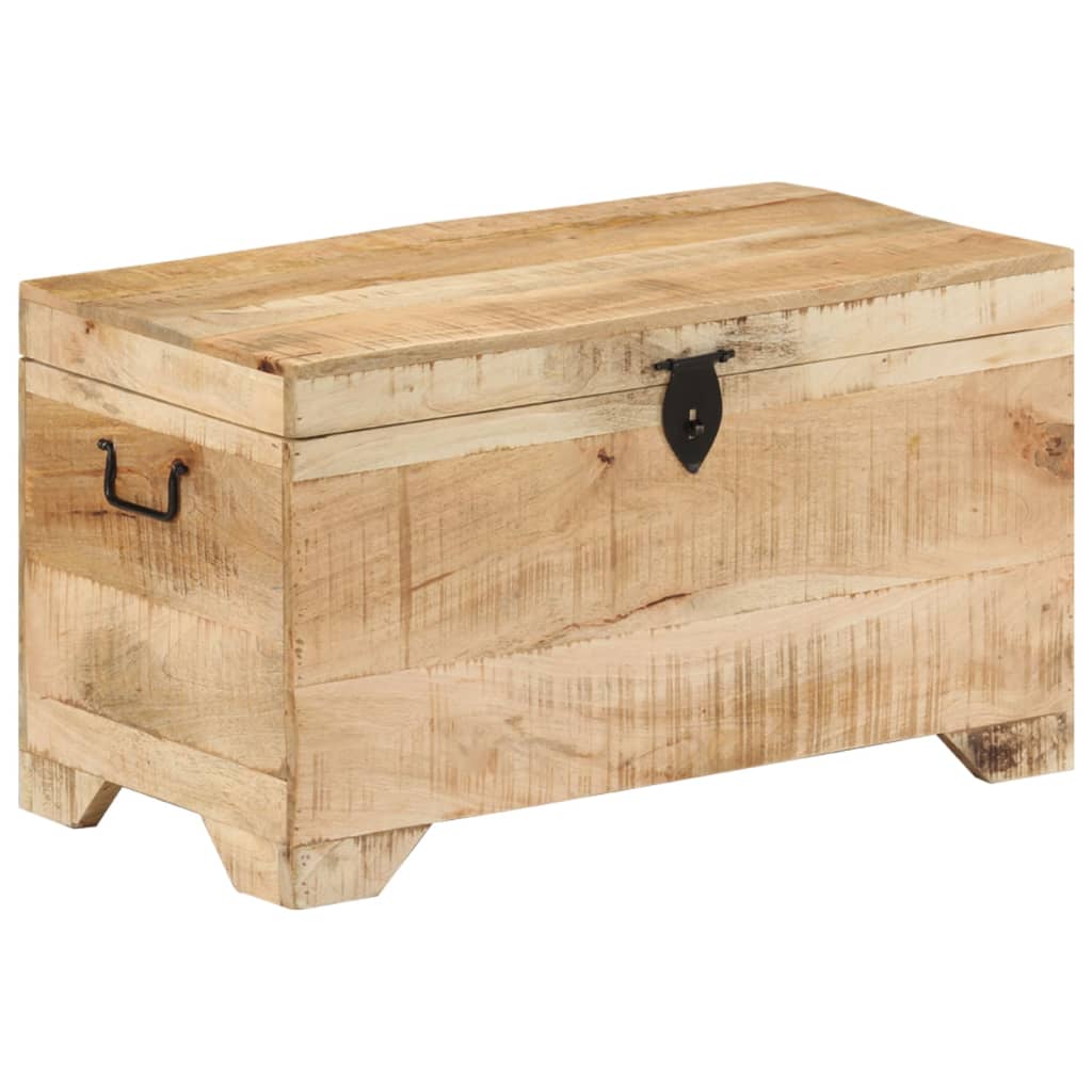 Coffre de rangement Bois massif de manguier brut - XIOS