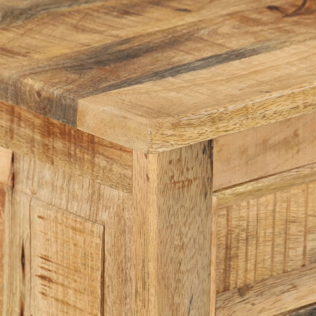 Armoire à chaussures 4 niveaux avec tiroir Bois manguier brut
