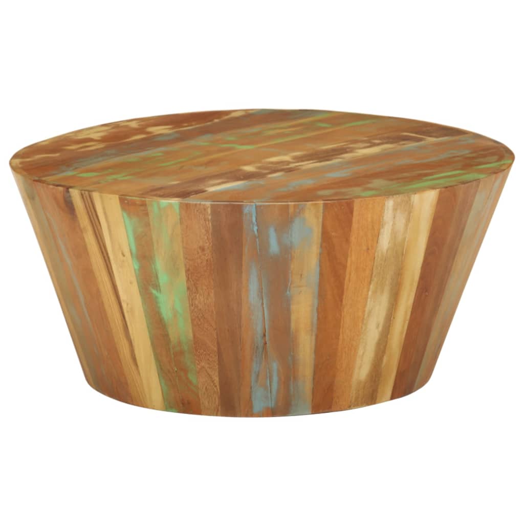 Table basse Ø65x31 cm Bois de récupération massif - XIOS