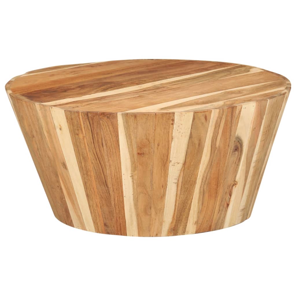 Table basse Ø65x31 cm Bois d'acacia solide - XIOS