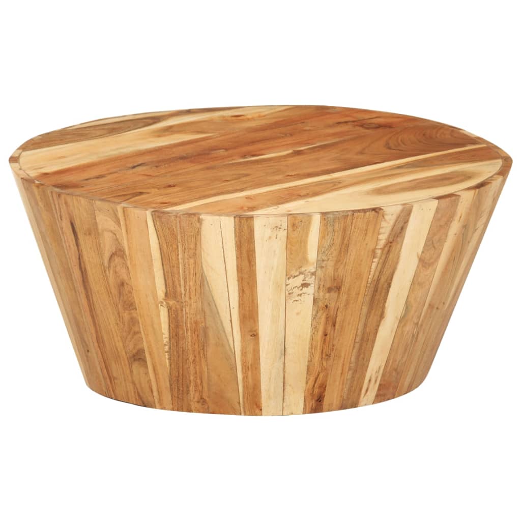 Table basse Ø65x31 cm Bois d'acacia solide - XIOS