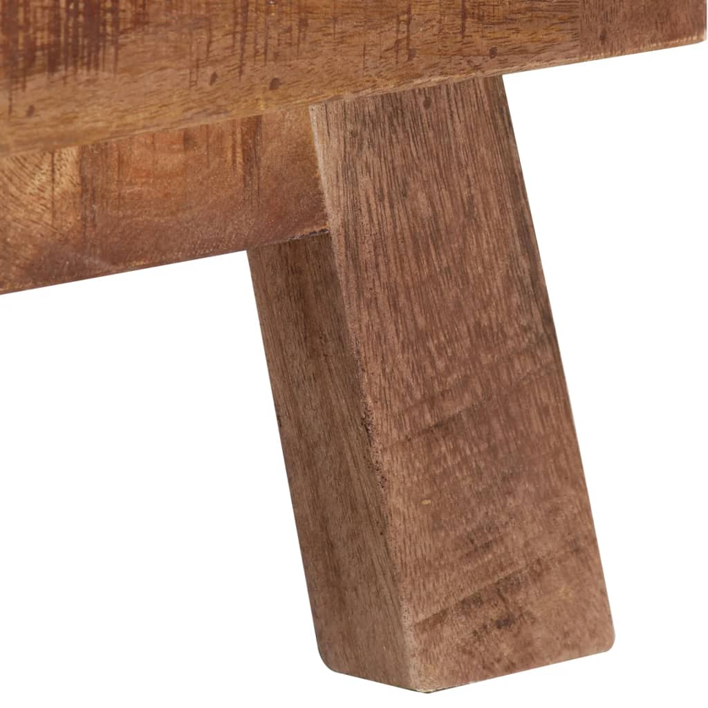Meuble TV 110x30x40 cm Bois de manguier brut - XIOS