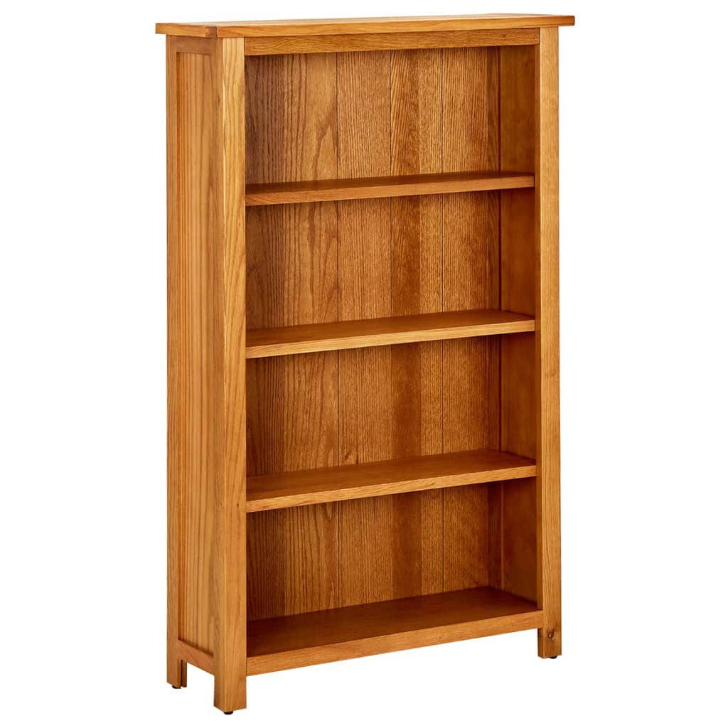 Bibliothèque à 4 niveaux 70x22x110 cm Bois de chêne massif - XIOS