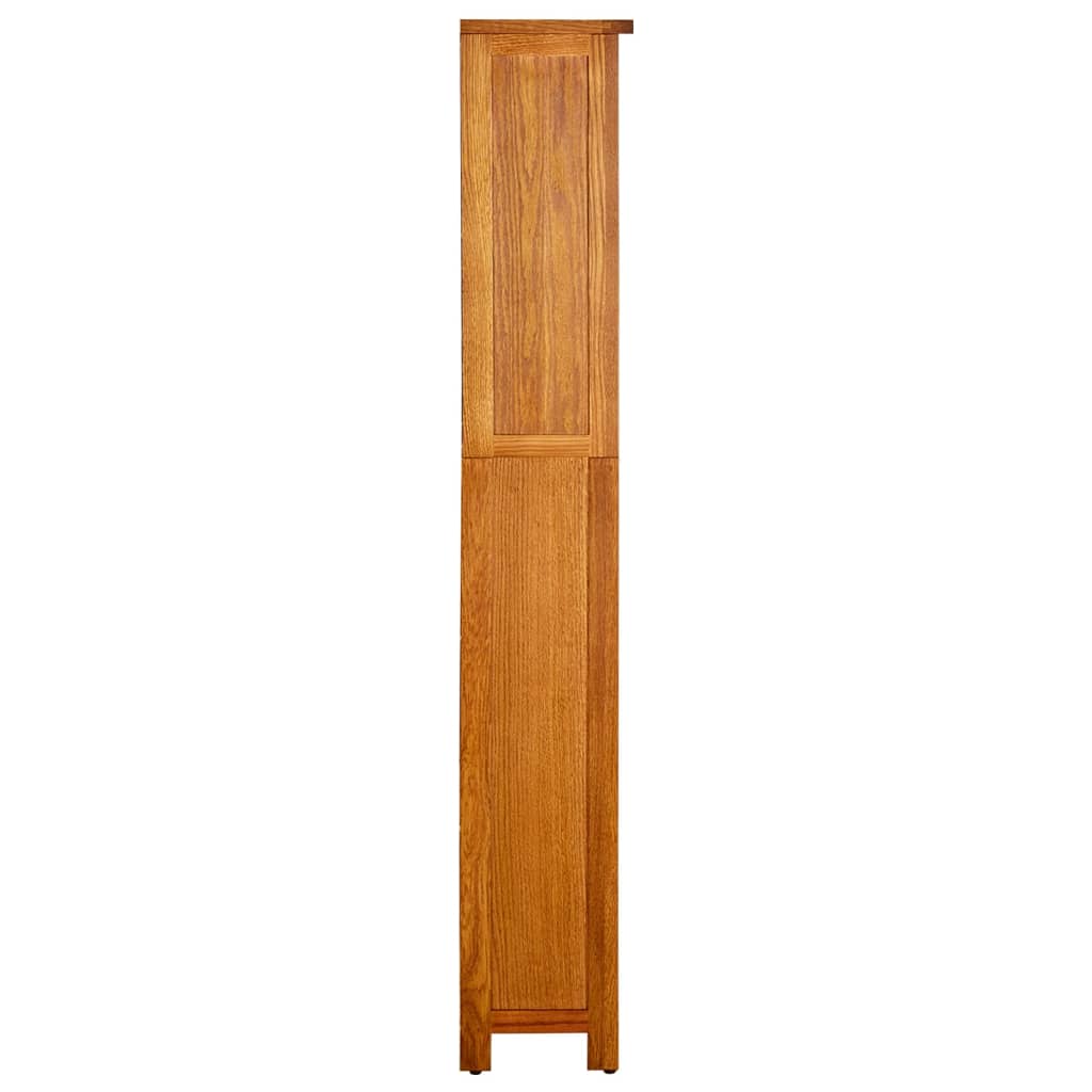 Bibliothèque à 5 étagères 70x22x140 cm Bois de chêne massif - XIOS