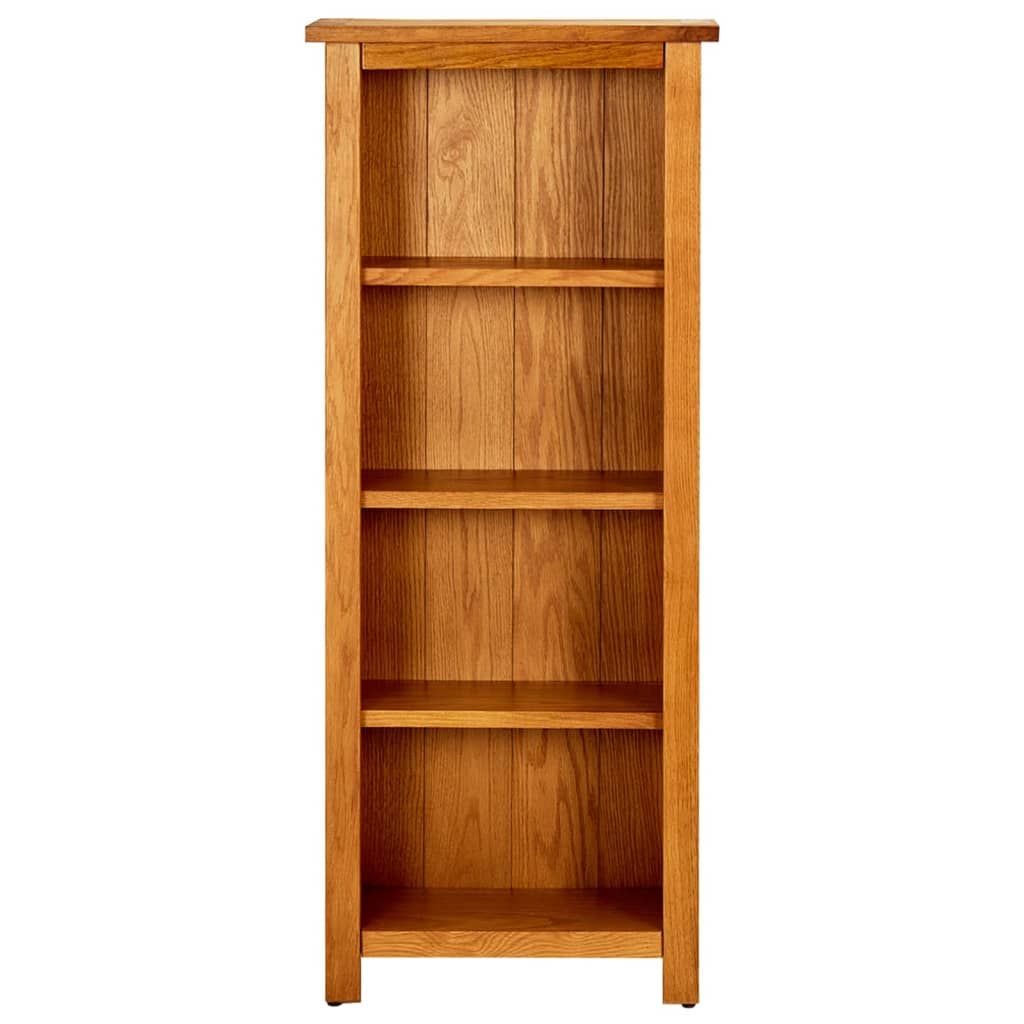 Bibliothèque à 4 niveaux 45x22x110 cm Bois de chêne massif - XIOS